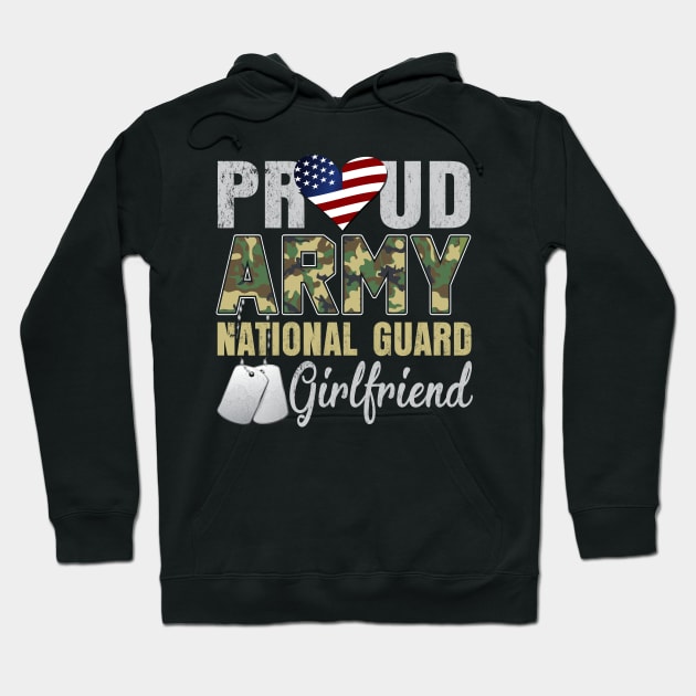 Proud Army National Guard Girlfriend Hoodie by Otis Patrick